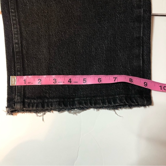 NWT Good American black slight distressed denim size 16 - Picture 12 of 14